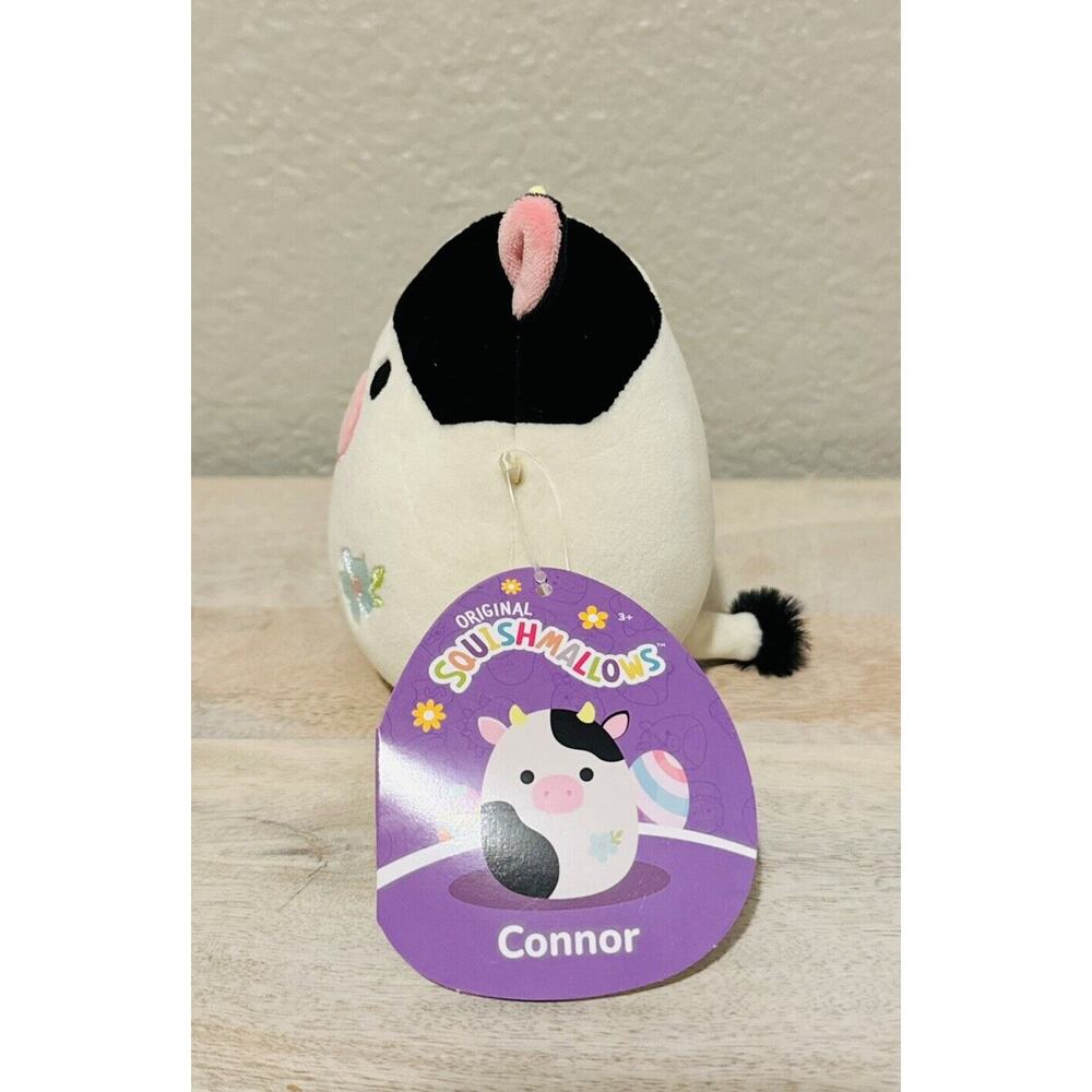 Brand New Squishmallow 4.5” Connor The Cow Plush Flower Belly 2023 - Picture 3 of 5